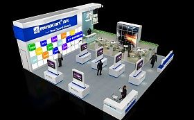 浩洋電子科技產(chǎn)品展臺展示